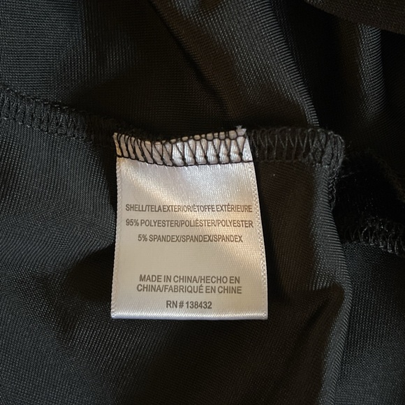 NWT ModCloth black velvet button down long sleeve shirt dress size 1X - Picture 7 of 8